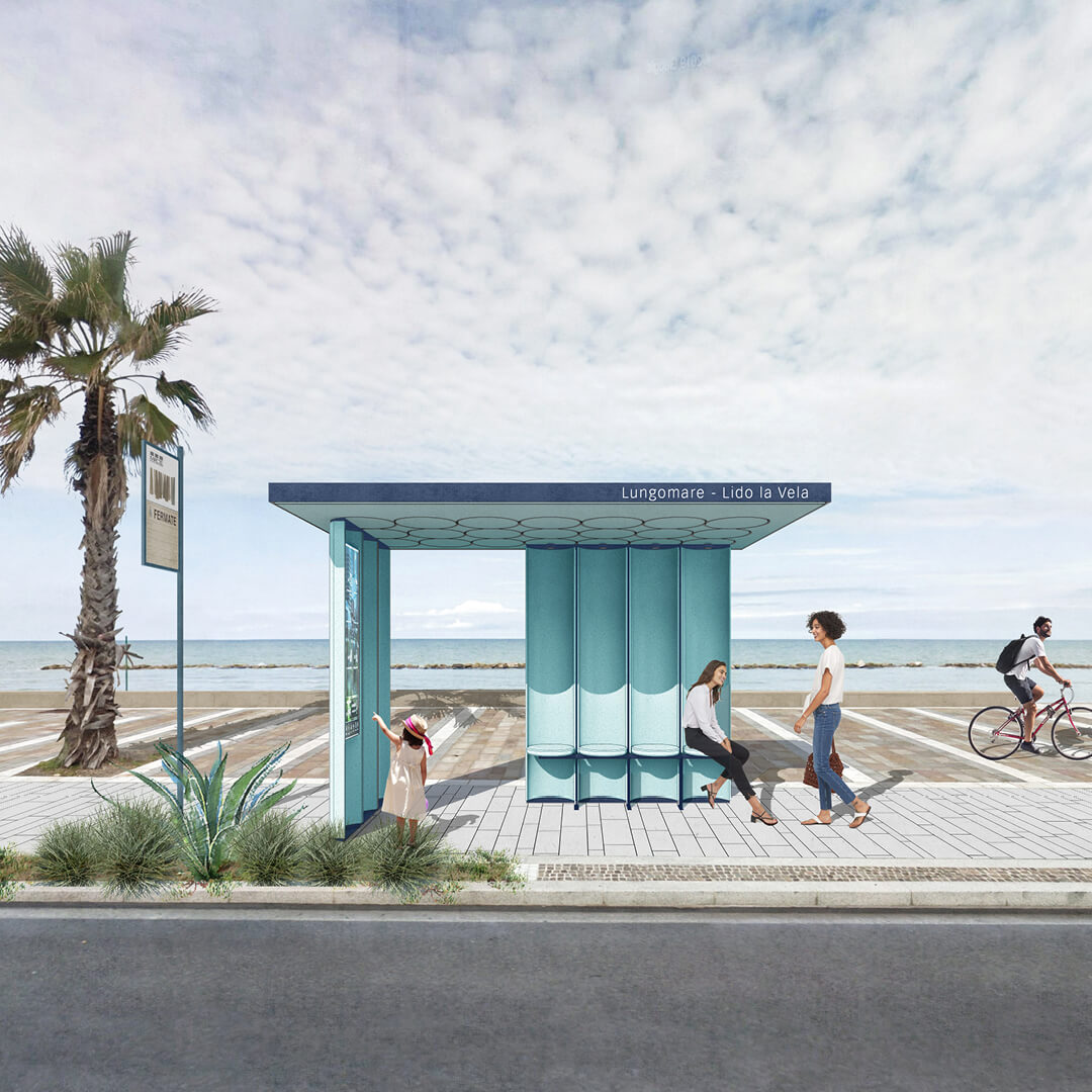 Le onde  未建成公交站台设计丨意大利丨SP architecture workshop-2