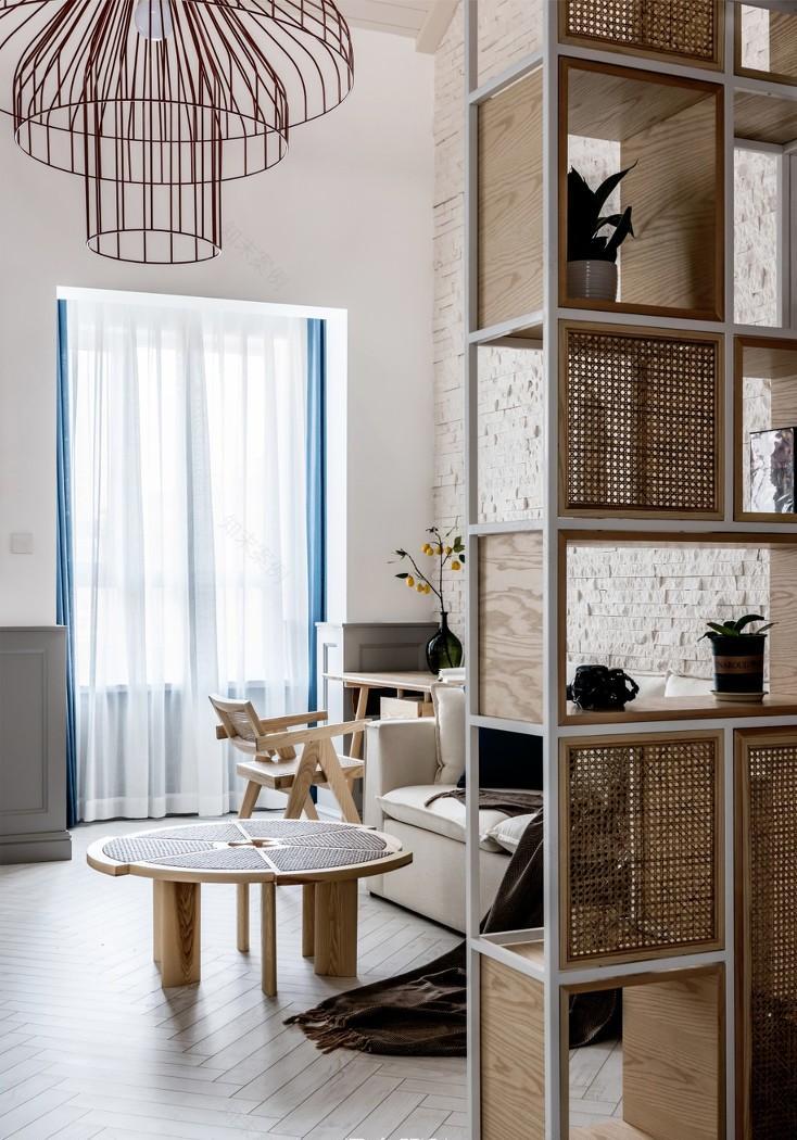 红房子开放式家居设计,自然元素打造复古质感-44