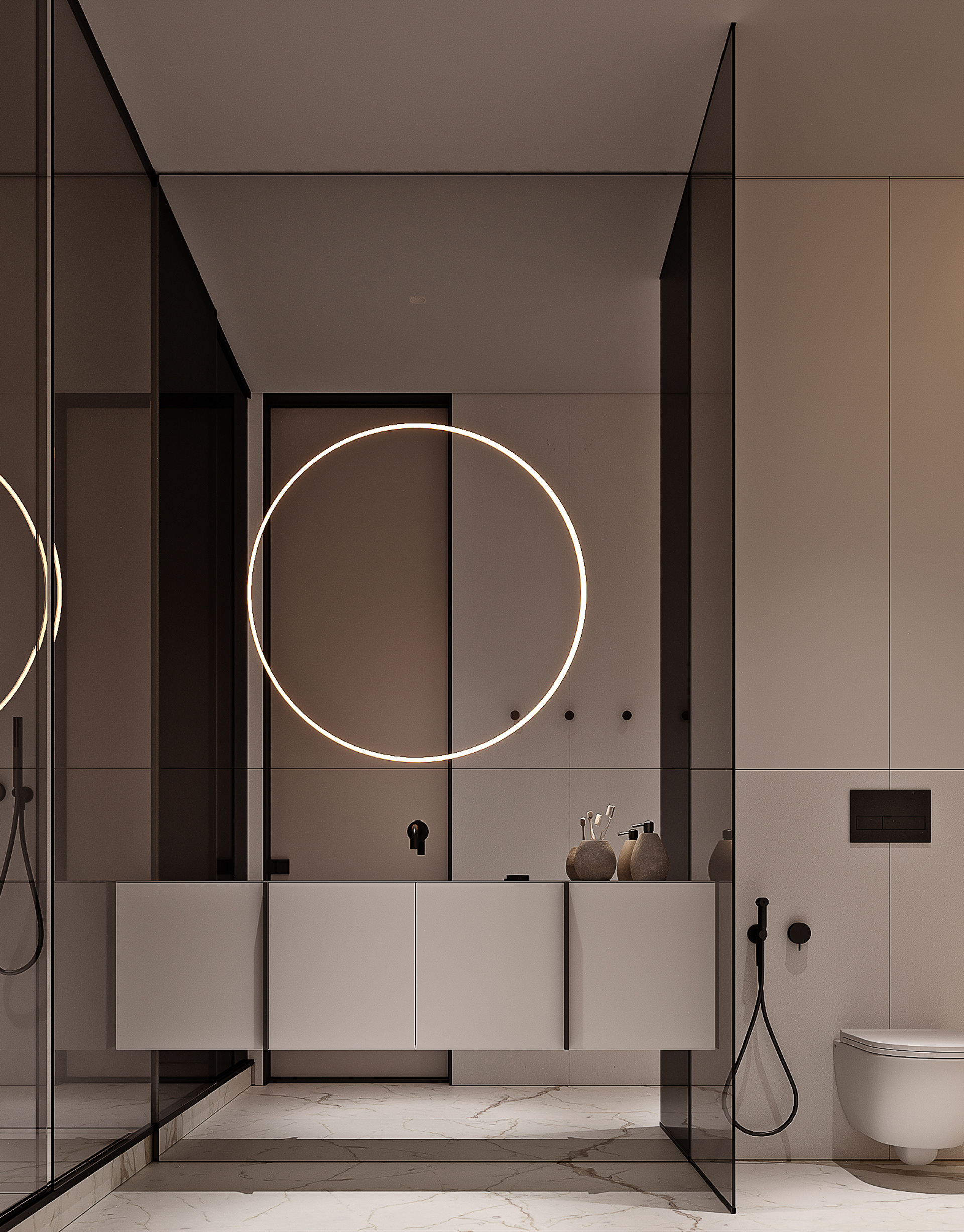 Modern minimalism family residence-70