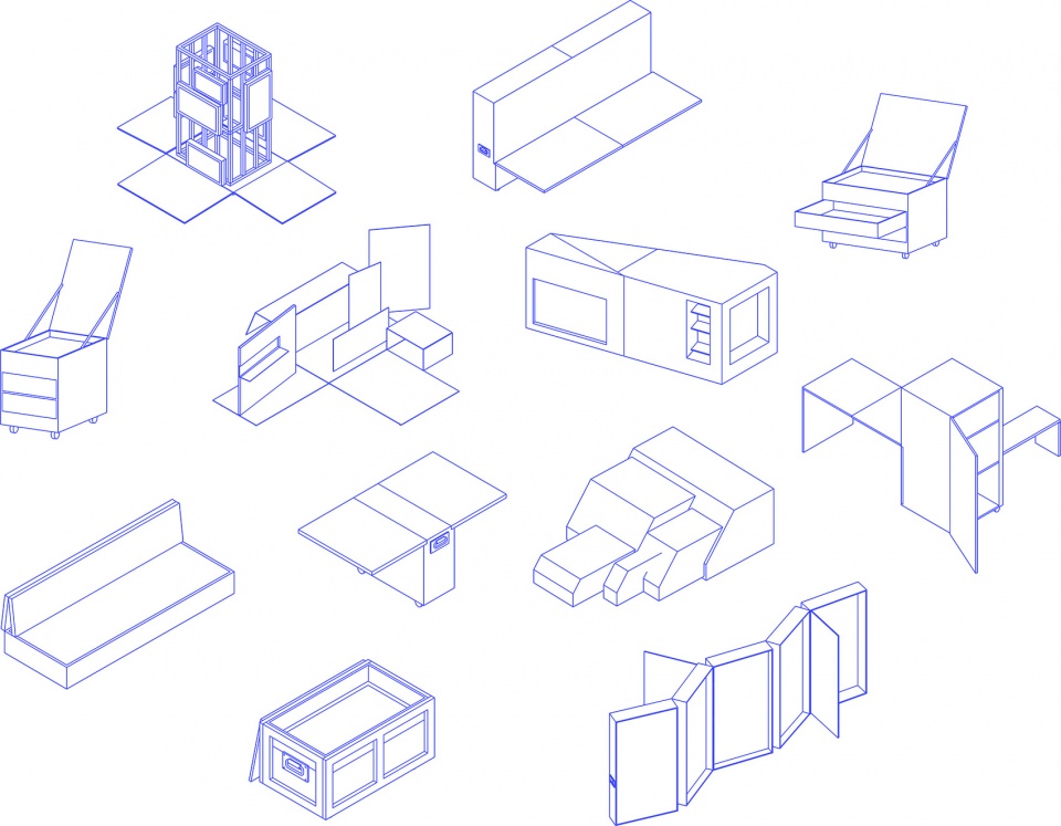 湖北美院百年文献展 | 游牧式展陈设计与可持续展览方案-12