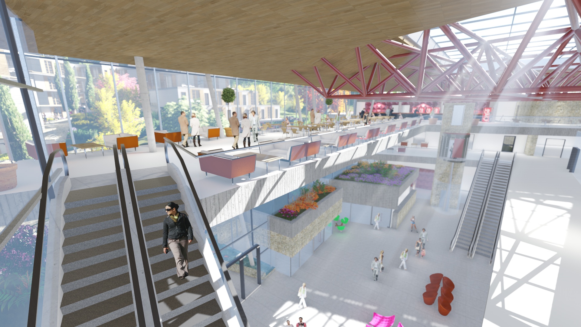 山坡上的绿色商业综合体-26