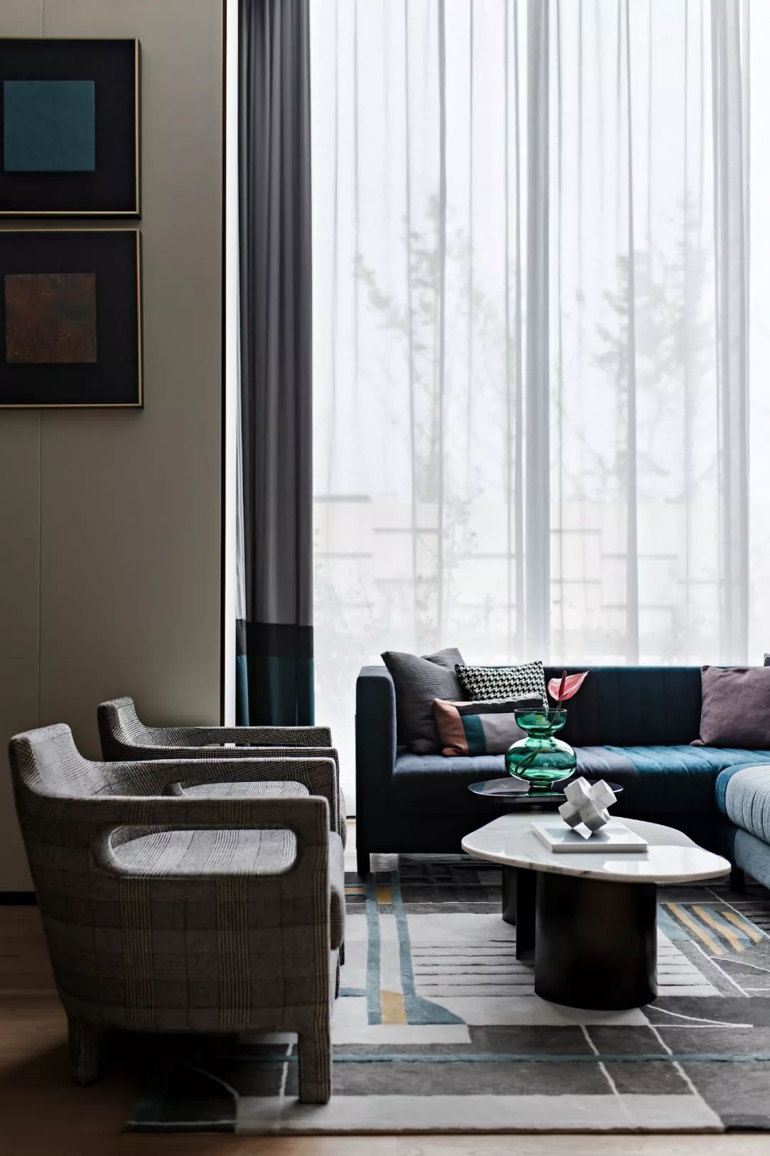 西安万科翡翠国宾营销中心 | 现代优雅的 New Art Deco 空间-30