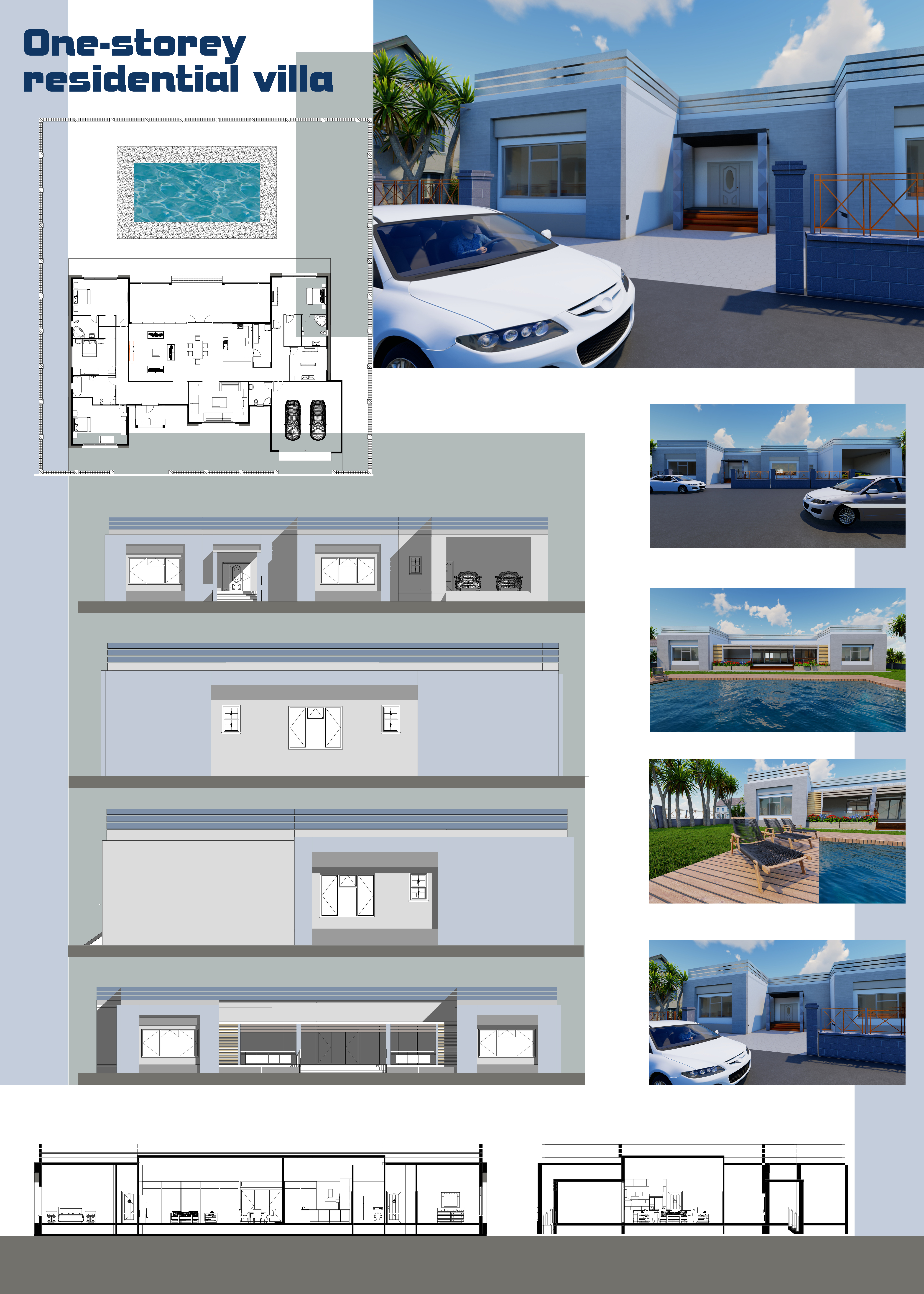 One-storey residential villa-0