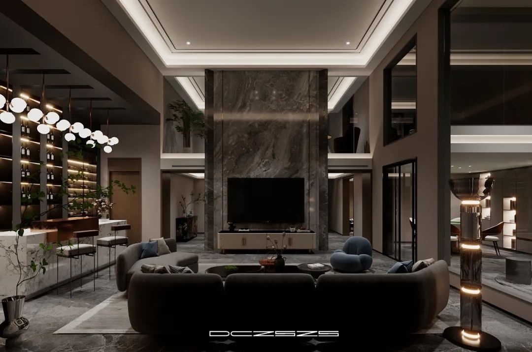 九江誉江华府现代轻奢别墅丨中国九江丨木美空间设计-47