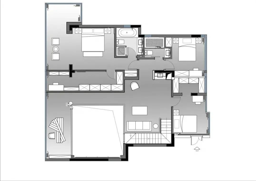 新中式湖居别墅丨中国武汉丨武汉得间设计-61