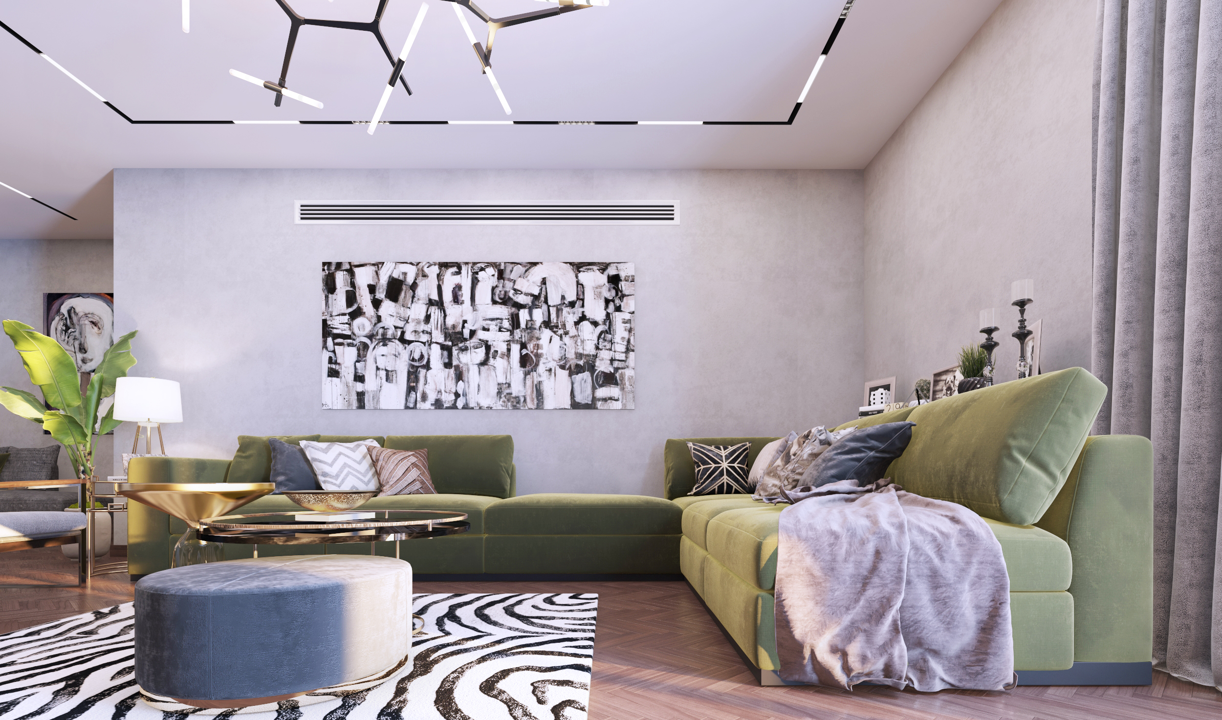 当代奢华客厅  私人别墅设计丨埃及丨Zodiac ADC-17