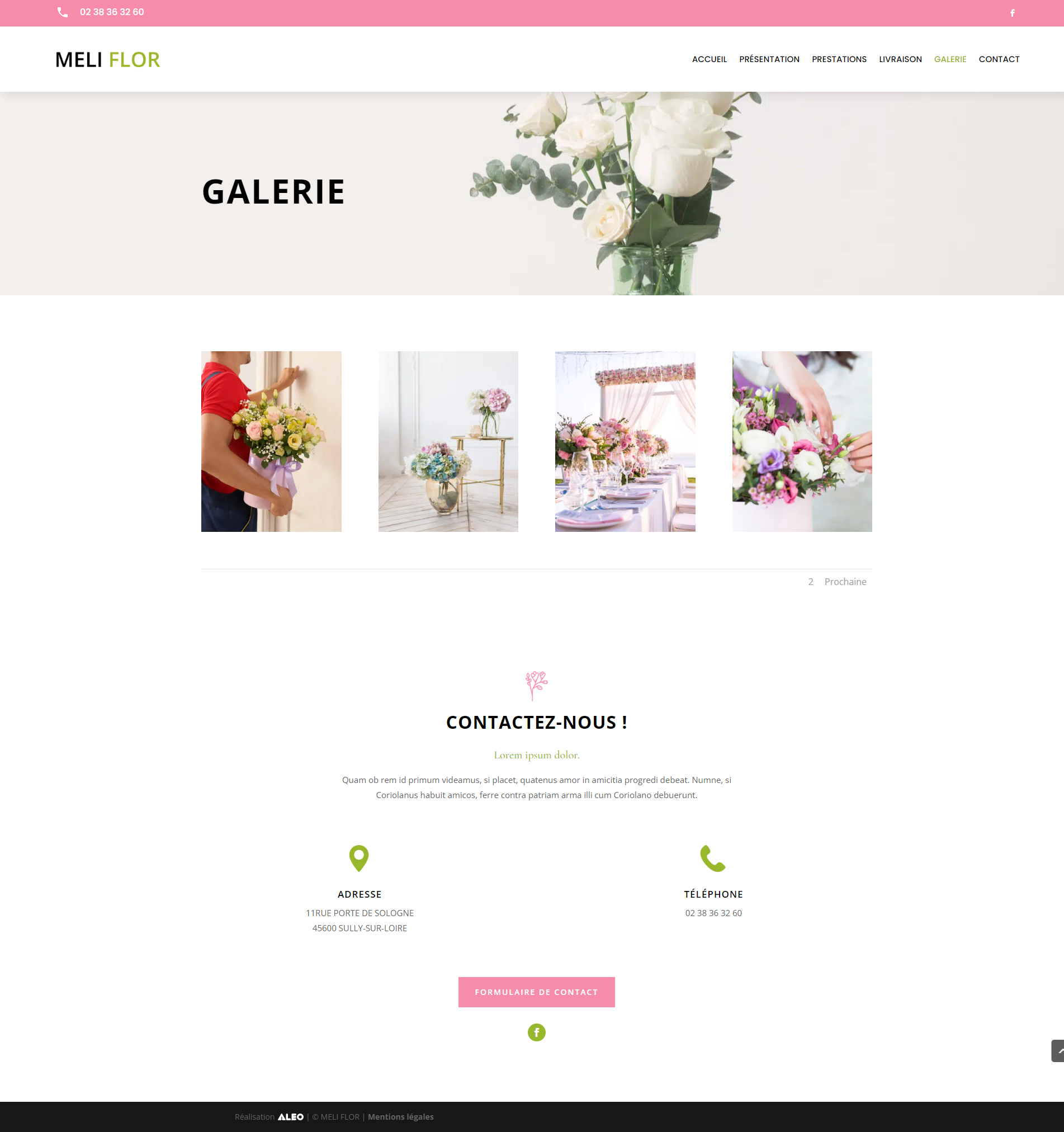 Site vitrine | Fleuriste | WordPress-5