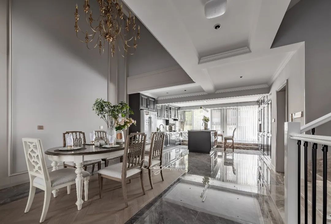 向阳苑 350㎡混搭美式风家居丨紫苹果装饰集团-43