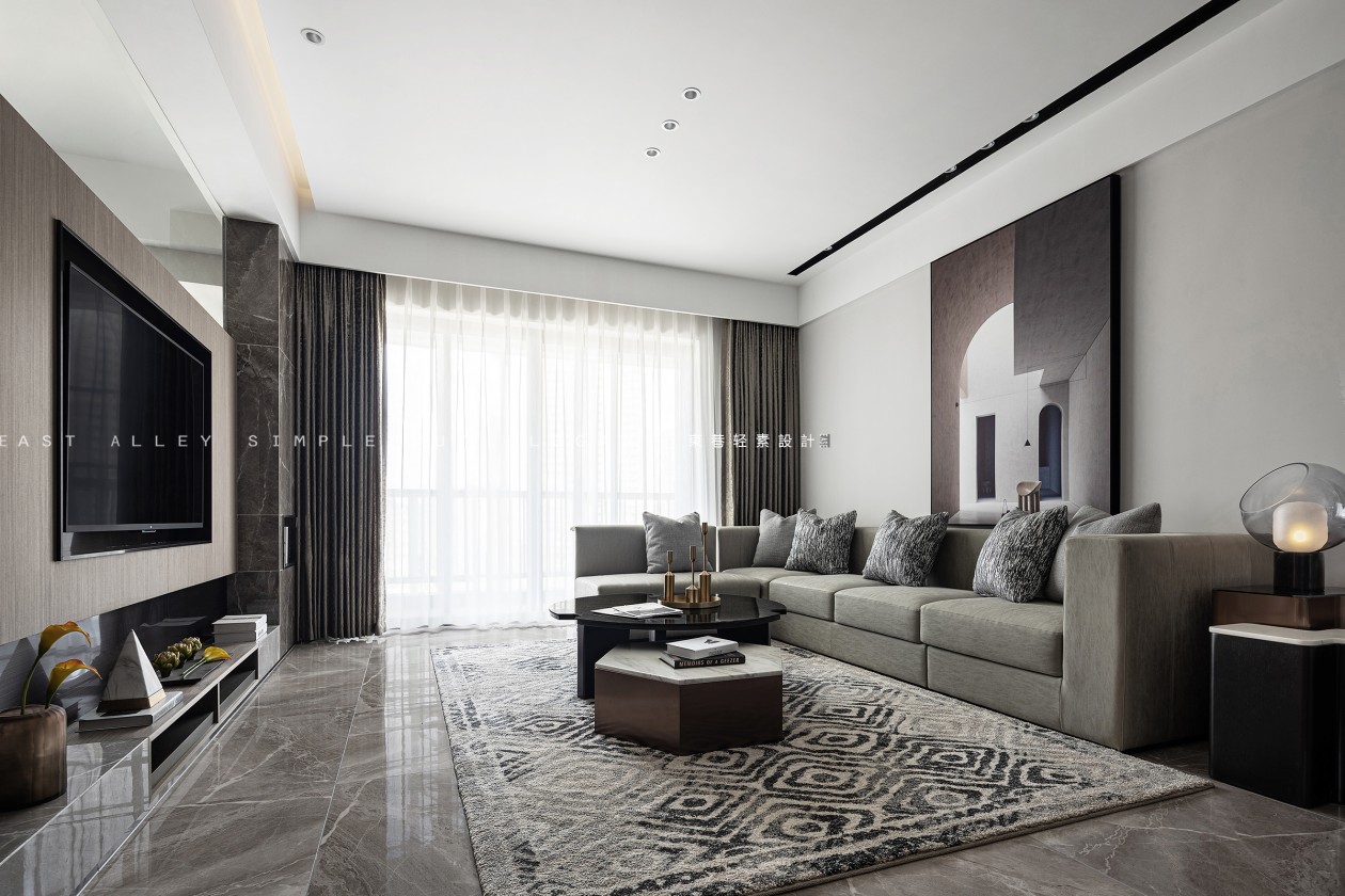 广西钦州灵山现代城样板间·东巷轻素打造光与影的世界-5