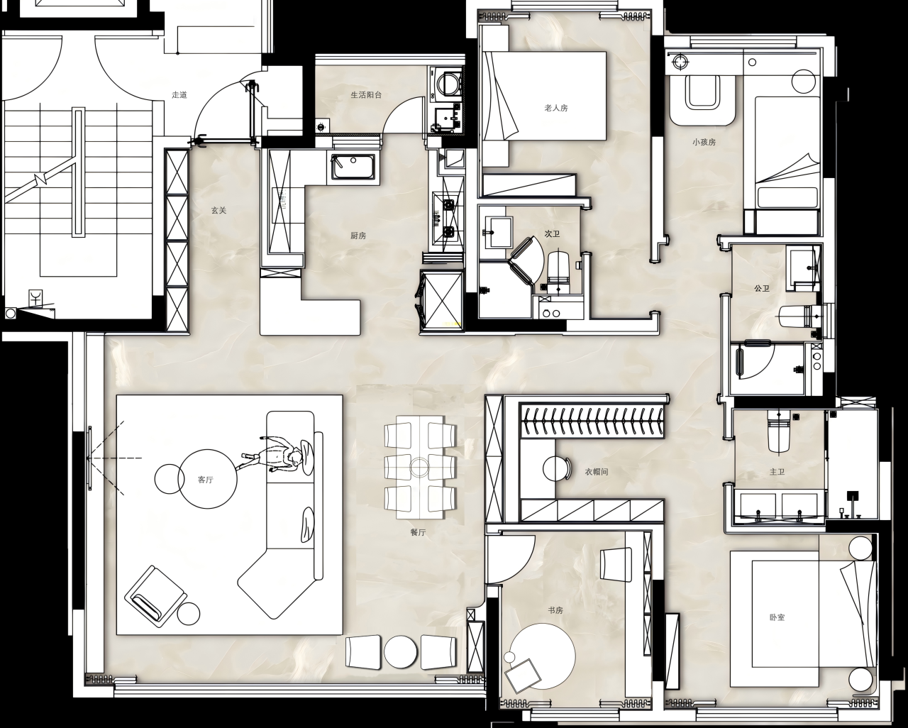 成都粼湖天境187m²&136m²样板间丨中国成都丨深圳市蜜尔室内艺术设计有限公司-66