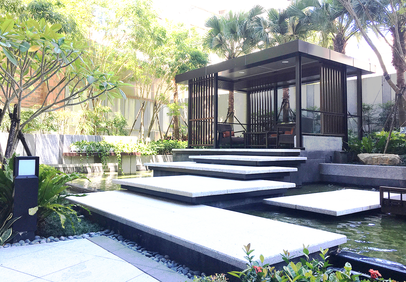 「萬隆青田」中庭住宅景观设计丨中国台湾丨黃明智建築師事務所-2