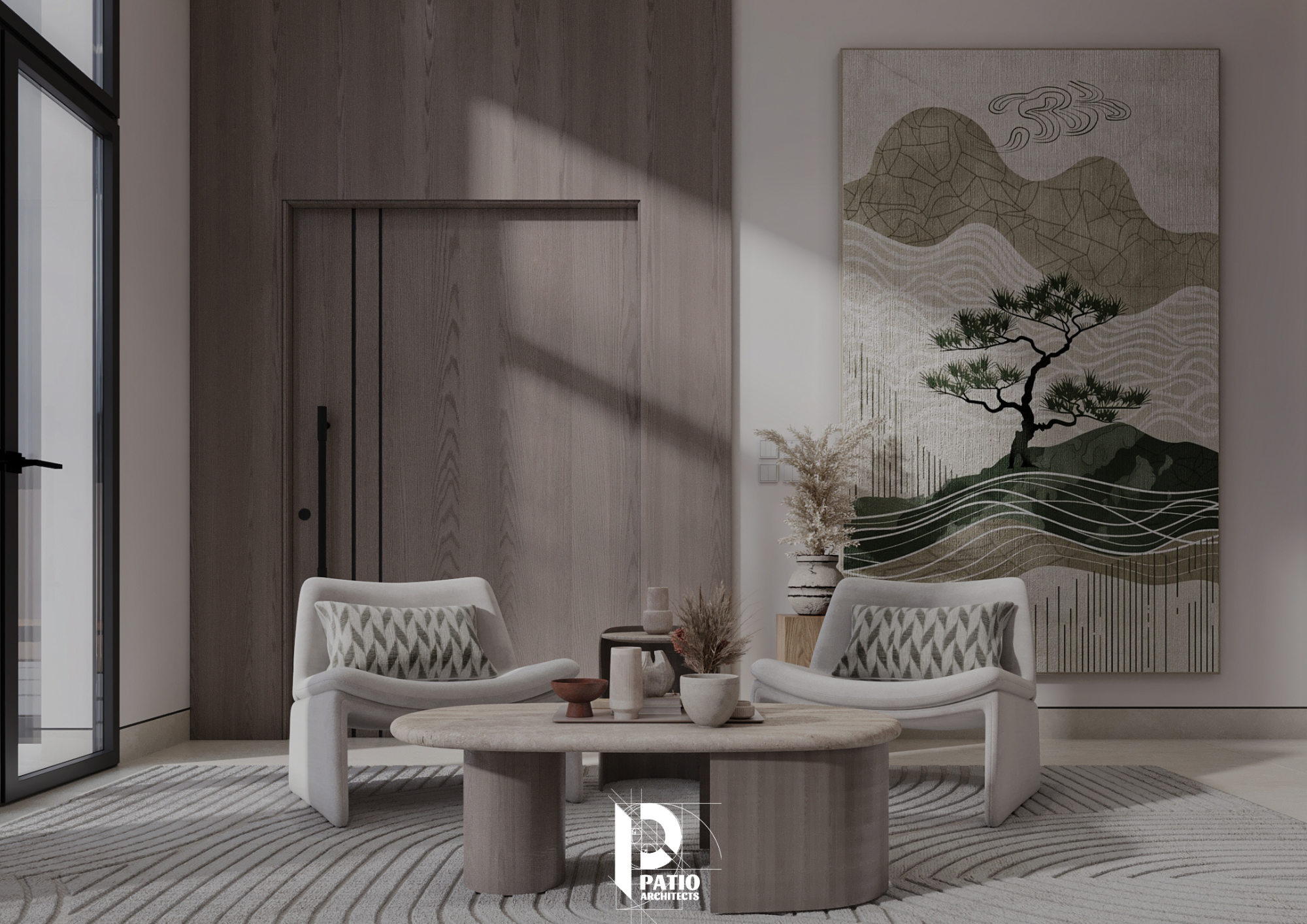 Modern family living room & Coffee Corner-11