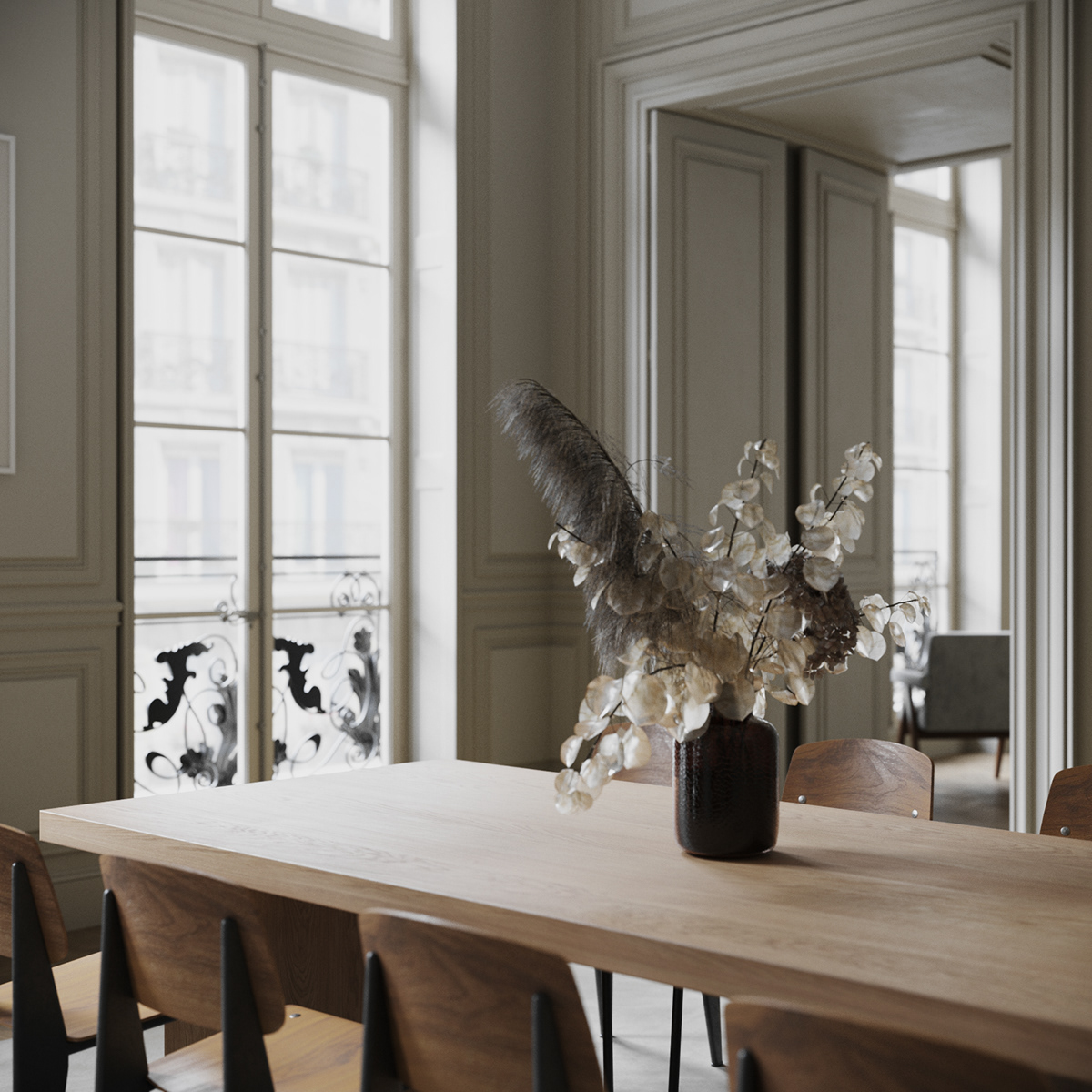 巴黎 Rue Pierre Charron 公寓惊艳翻新，现代风格令人赞叹-5