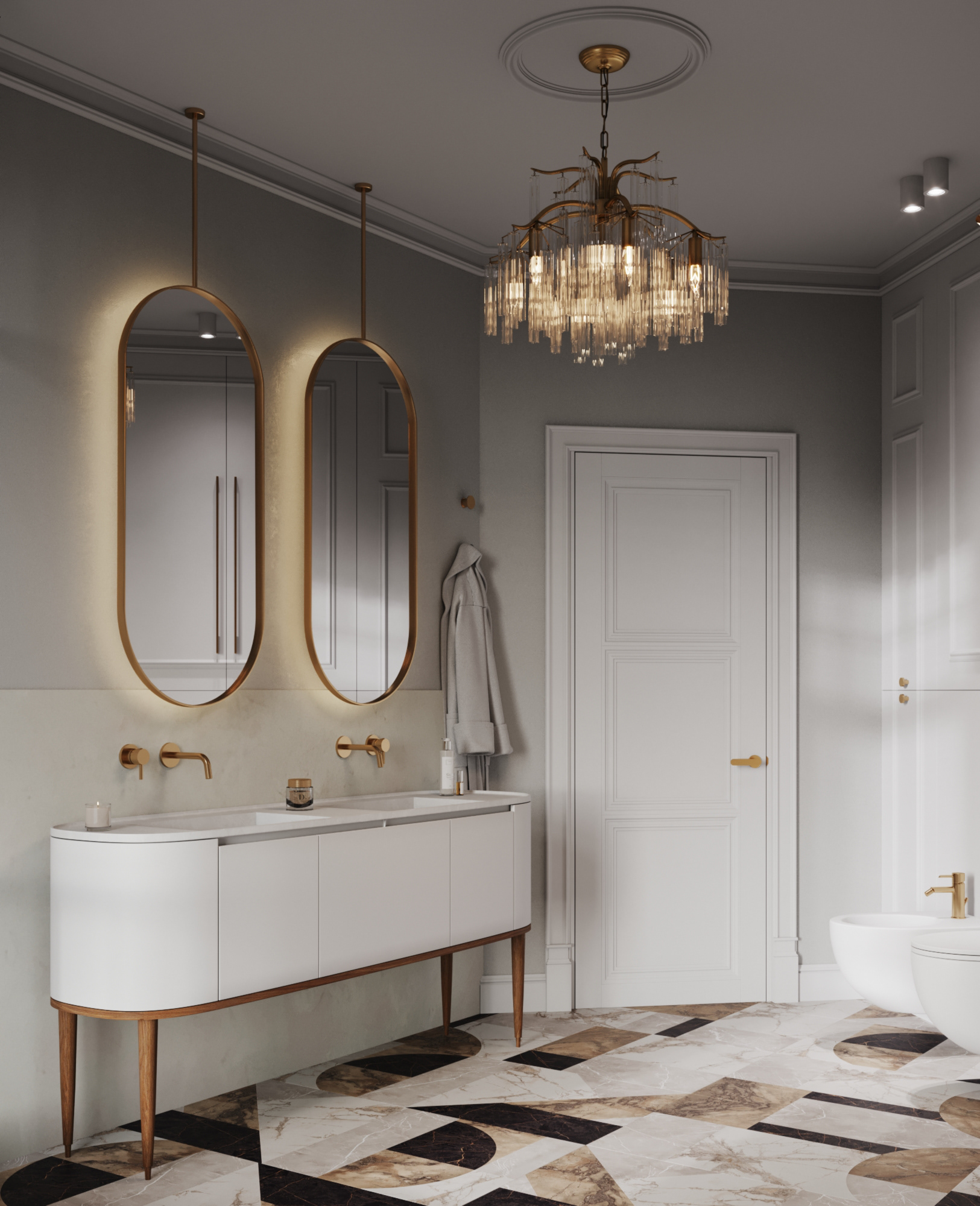 90平米海滨三居室公寓设计项目丨俄罗斯加里宁格勒丨娜塔莉亚·兹马钦斯卡娅工作室-57