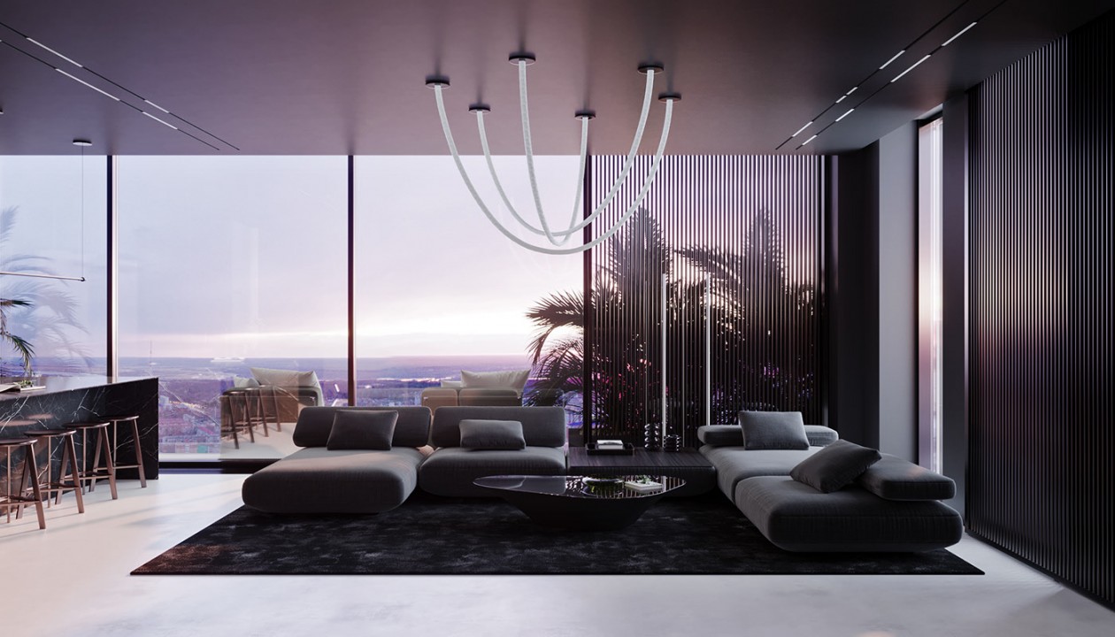 非常前卫的 紫色+暗黑色设计-1