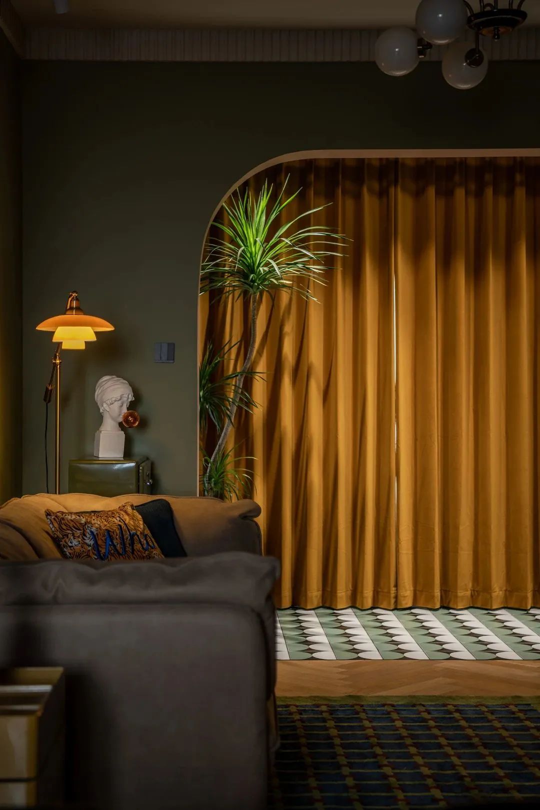 牛油果绿打造复古治愈宅丨中国天津丨凤凰空间-33