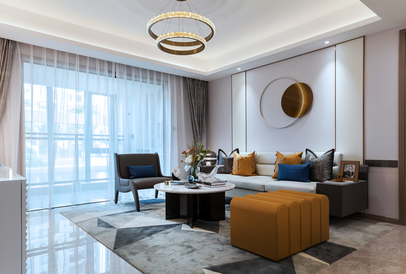 福建莆田璞悦风华110户型样板房 | 现代简约融入海洋元素-10