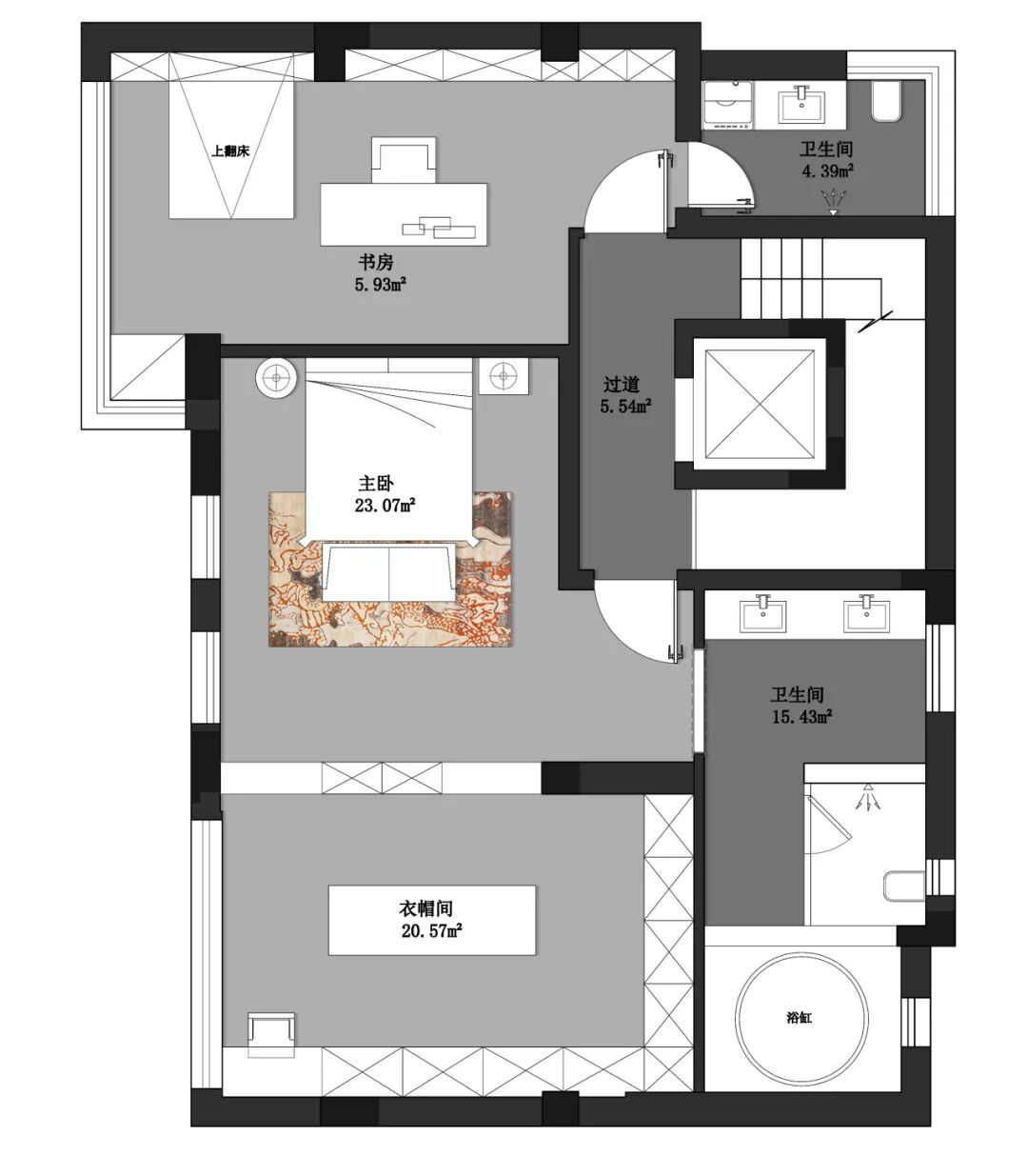 香龙湾|温和有序的家-58