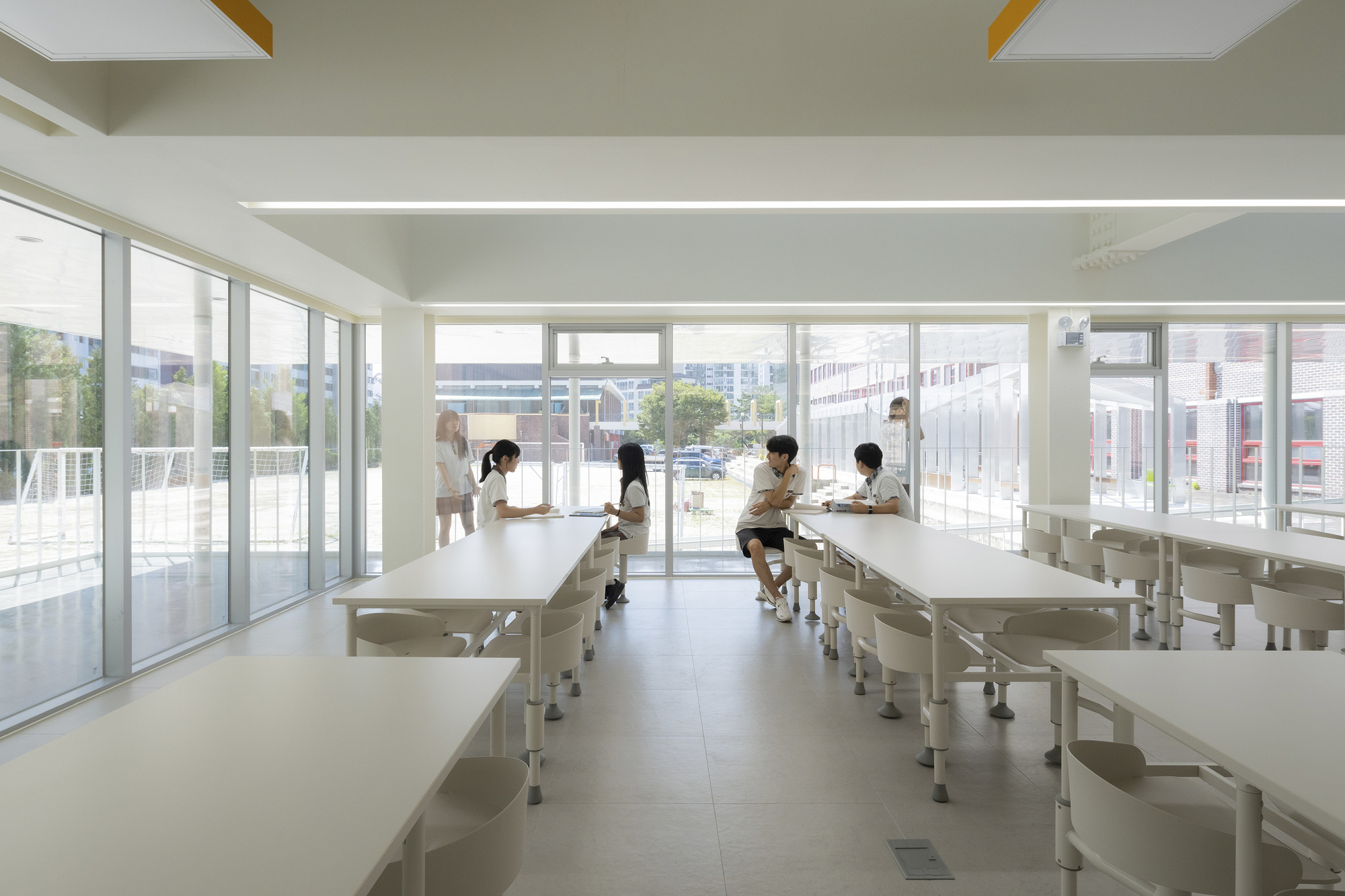 Mirae High School of Science & Technology Cafeteria Extension 高中学校食堂丨Bare Ground Architects-35