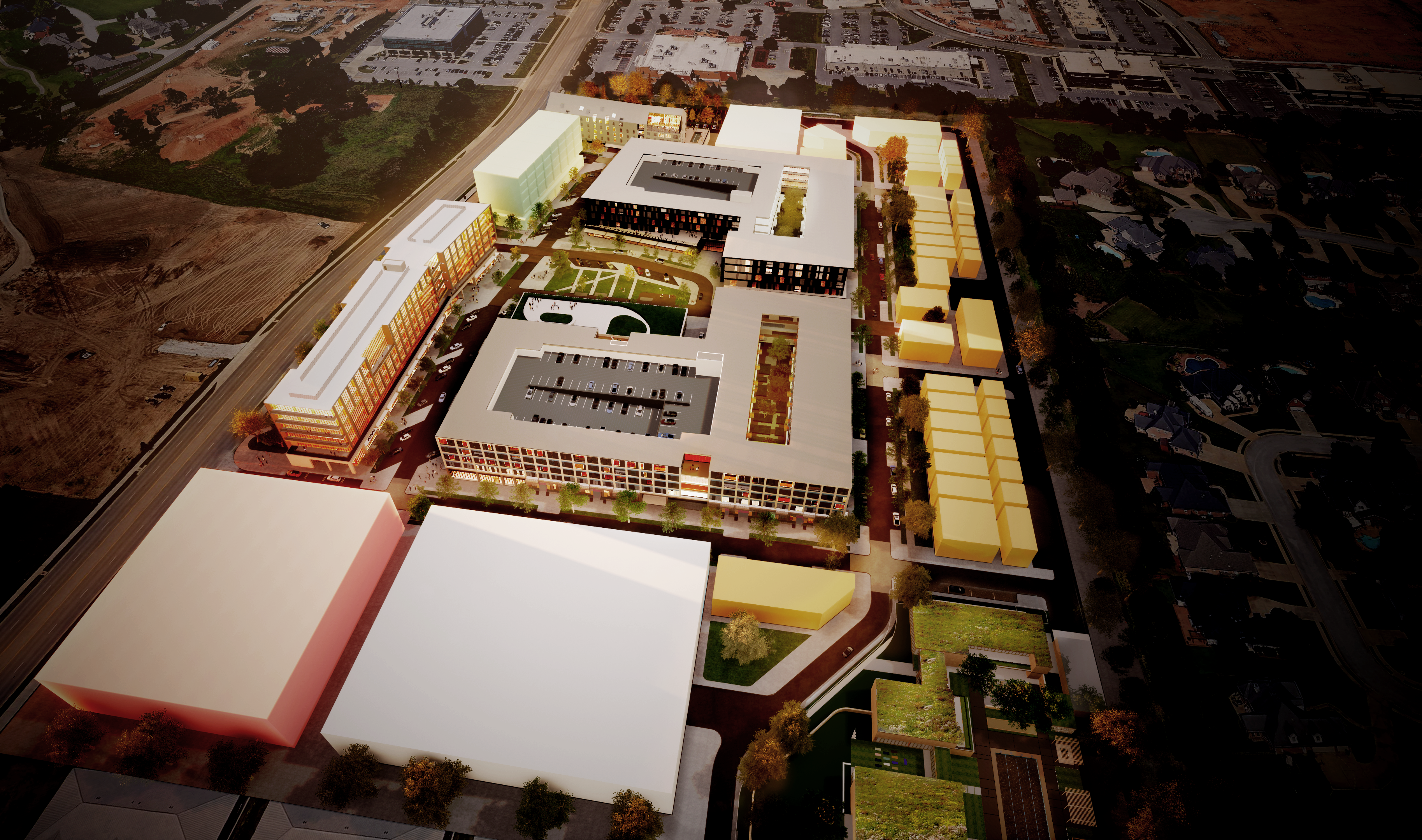 顶峰 village 混合使用建筑 | 融入自然的办公空间-9