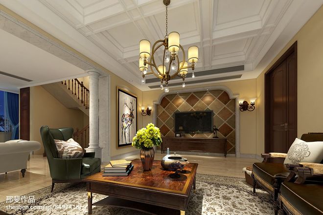 世茂铜雀台400平米别墅豪宅装修案例丨暂未提及-13