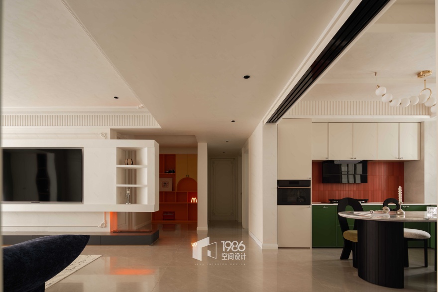 180㎡自带电影感的轻法式之家丨中国长沙丨1986空间设计-13