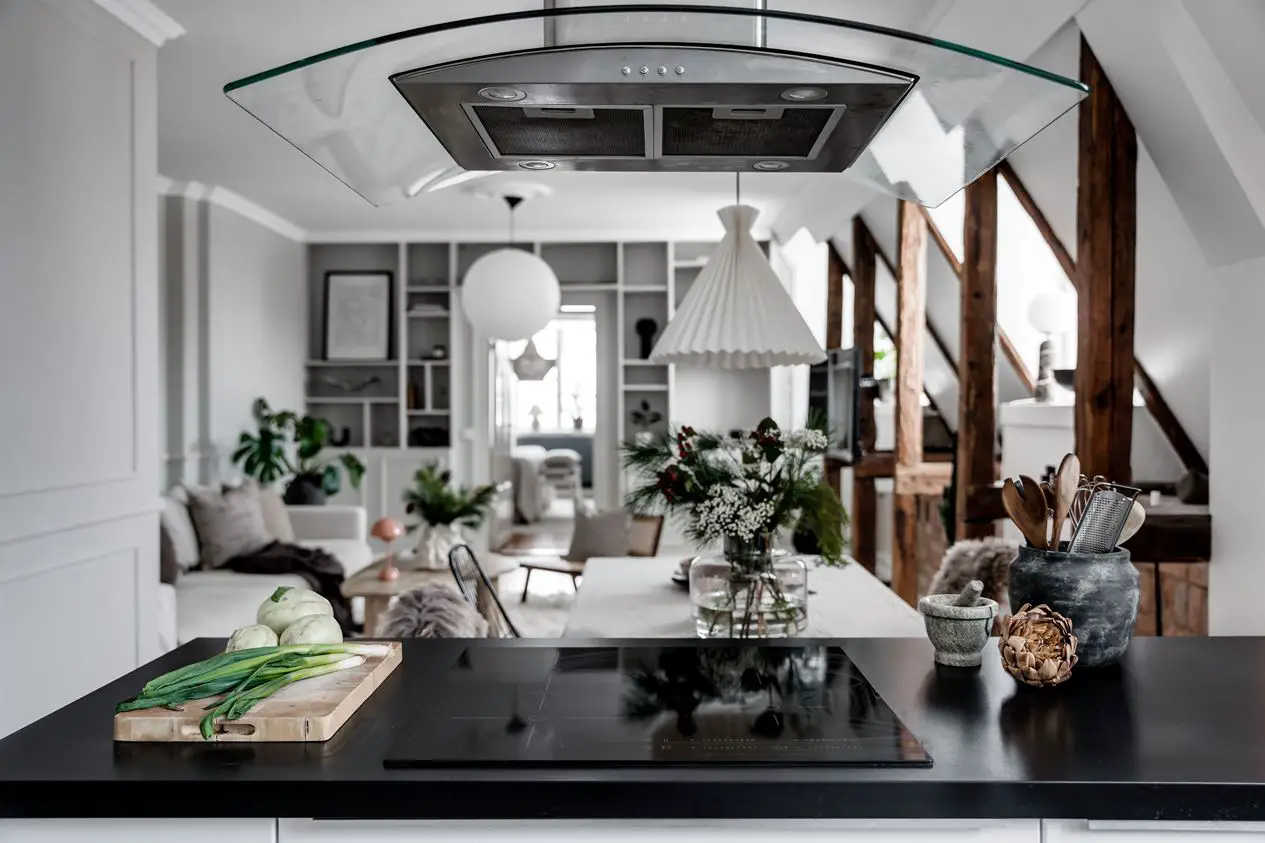 瑞典 18 世纪建筑的时尚阁楼改造-7