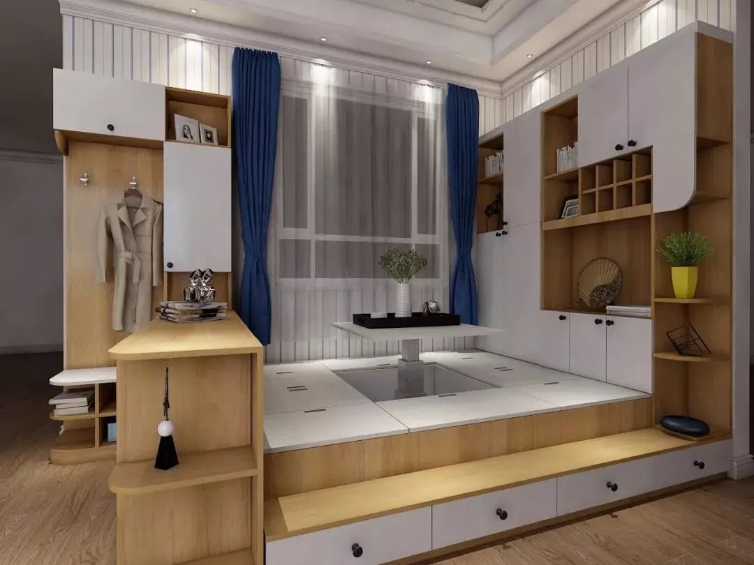 多功能榻榻米设计,打造舒适生活空间-24