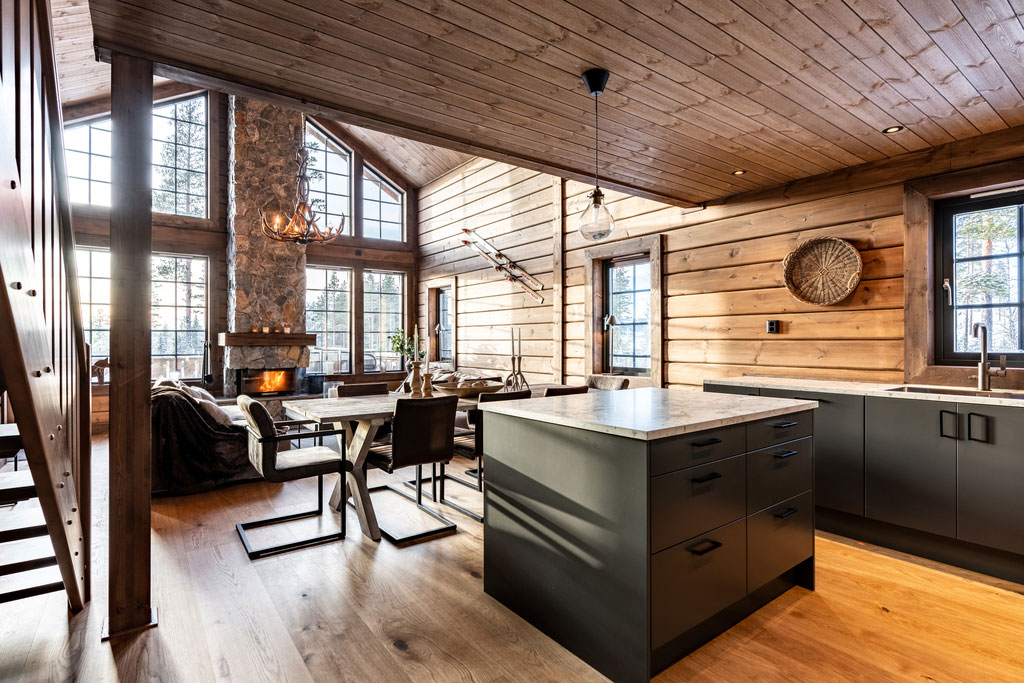 瑞典滑雪度假村的极简主义 Scandinavian chalet-13