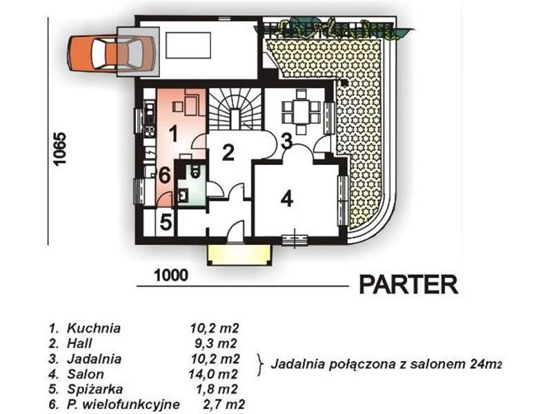 三种带封闭厨房的坡屋顶房屋设计方案-14