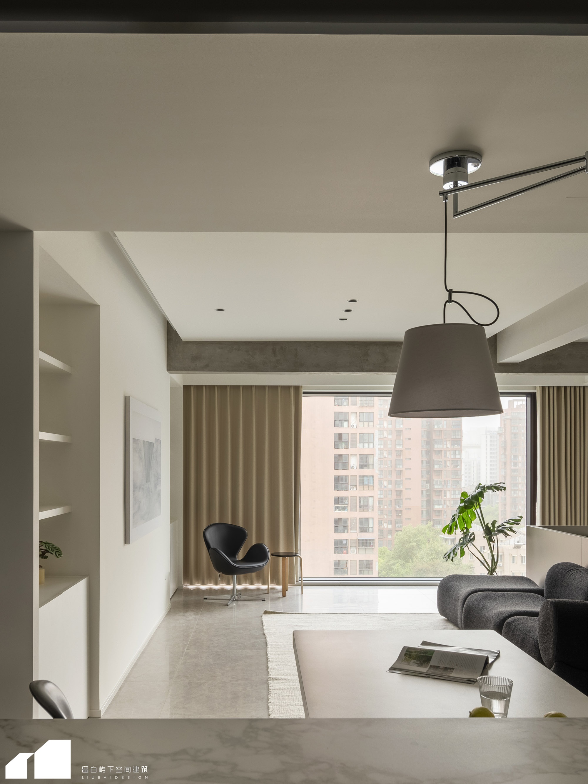 留白·私宅 ，浔岚 黑白灰的纯粹之美-9