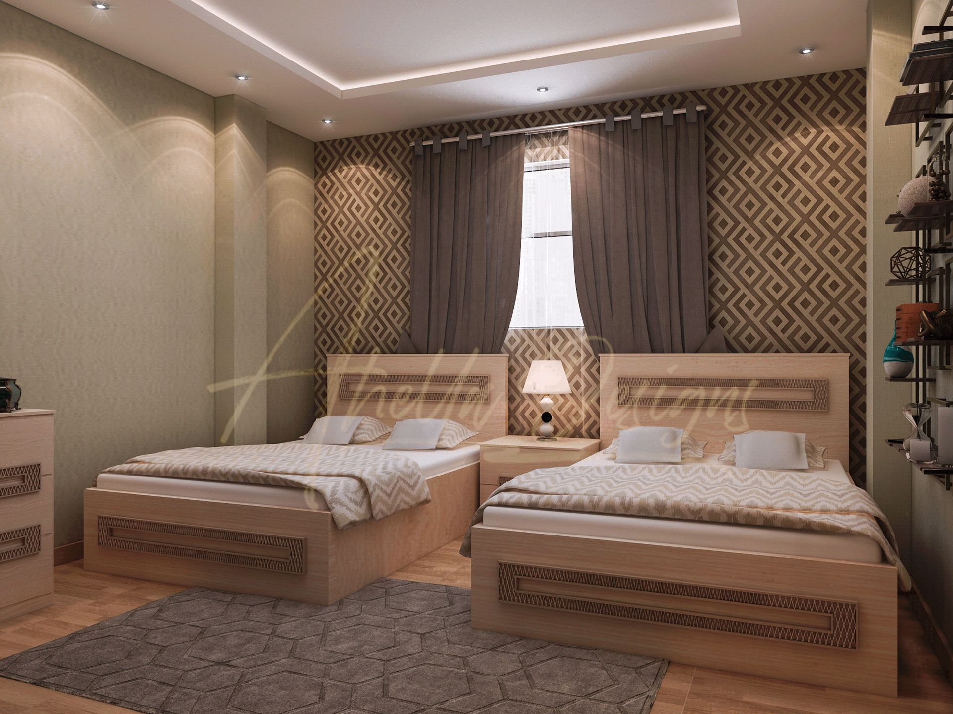 现代卧室丨Arch. Ahella Hamed-6