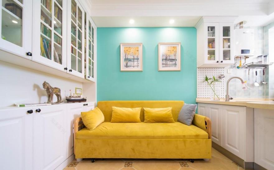 60 平三室田园风,双儿童房定制设计-15