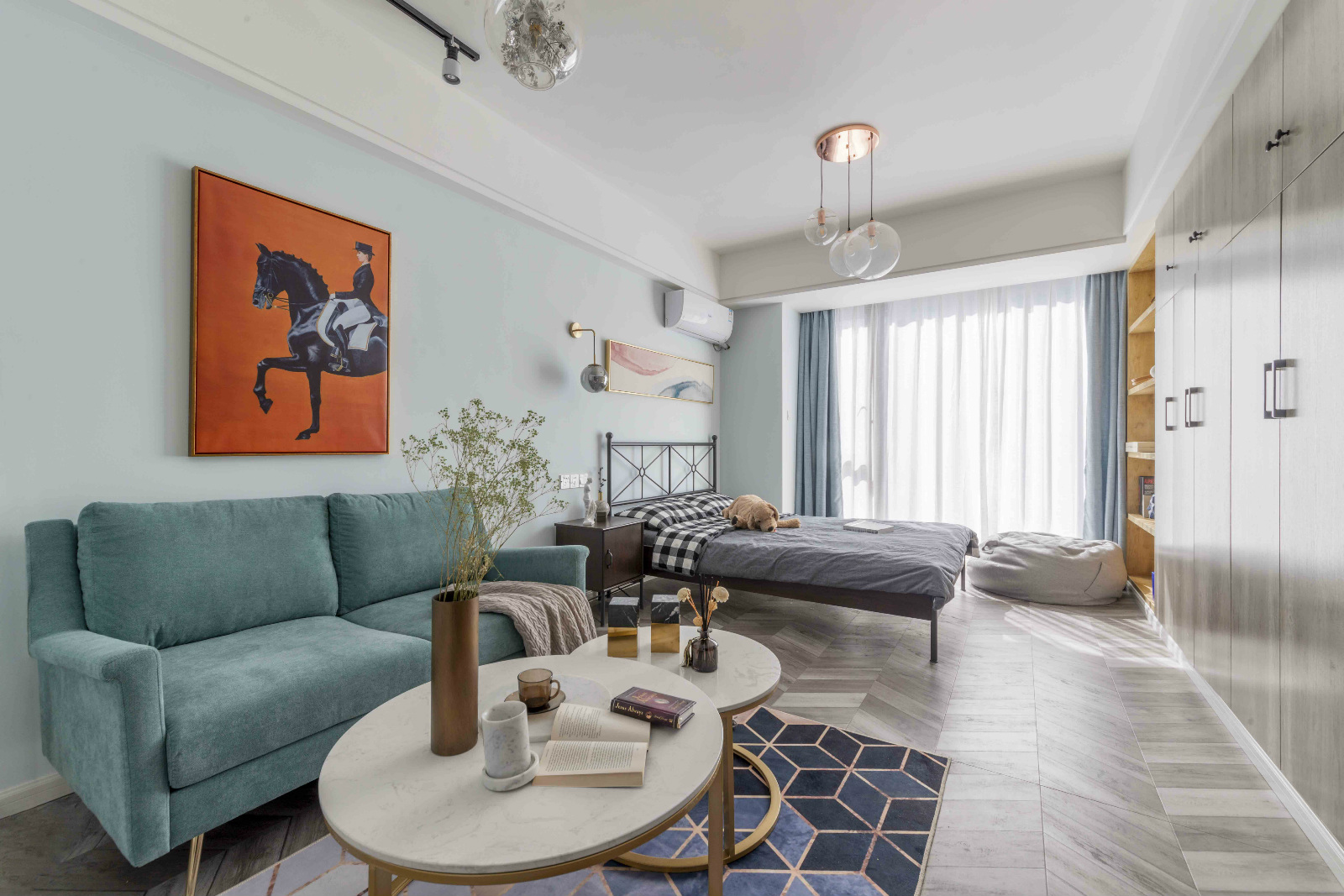 南京王府国际花园 40 平米现代轻奢公寓设计-11