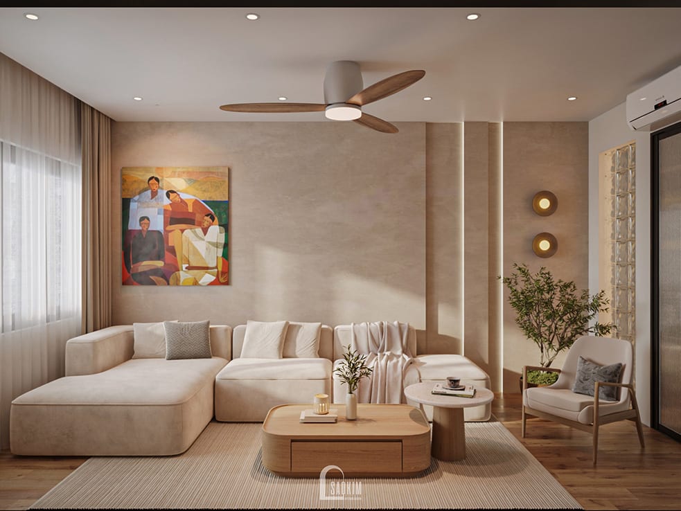 50m² 5 层Japandi风格联排别墅设计丨越南河内-6