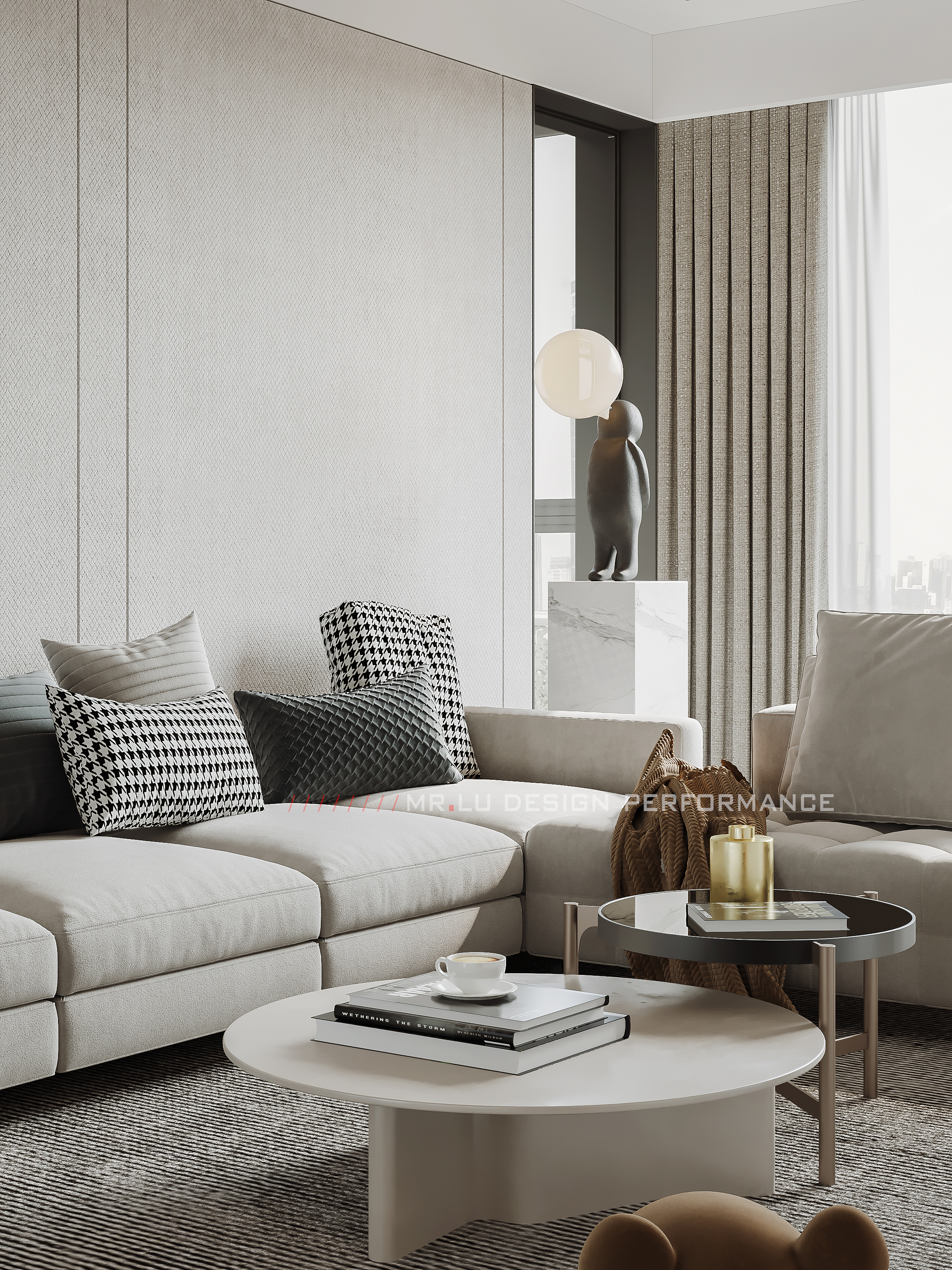 现代轻奢风格效果图表现-6