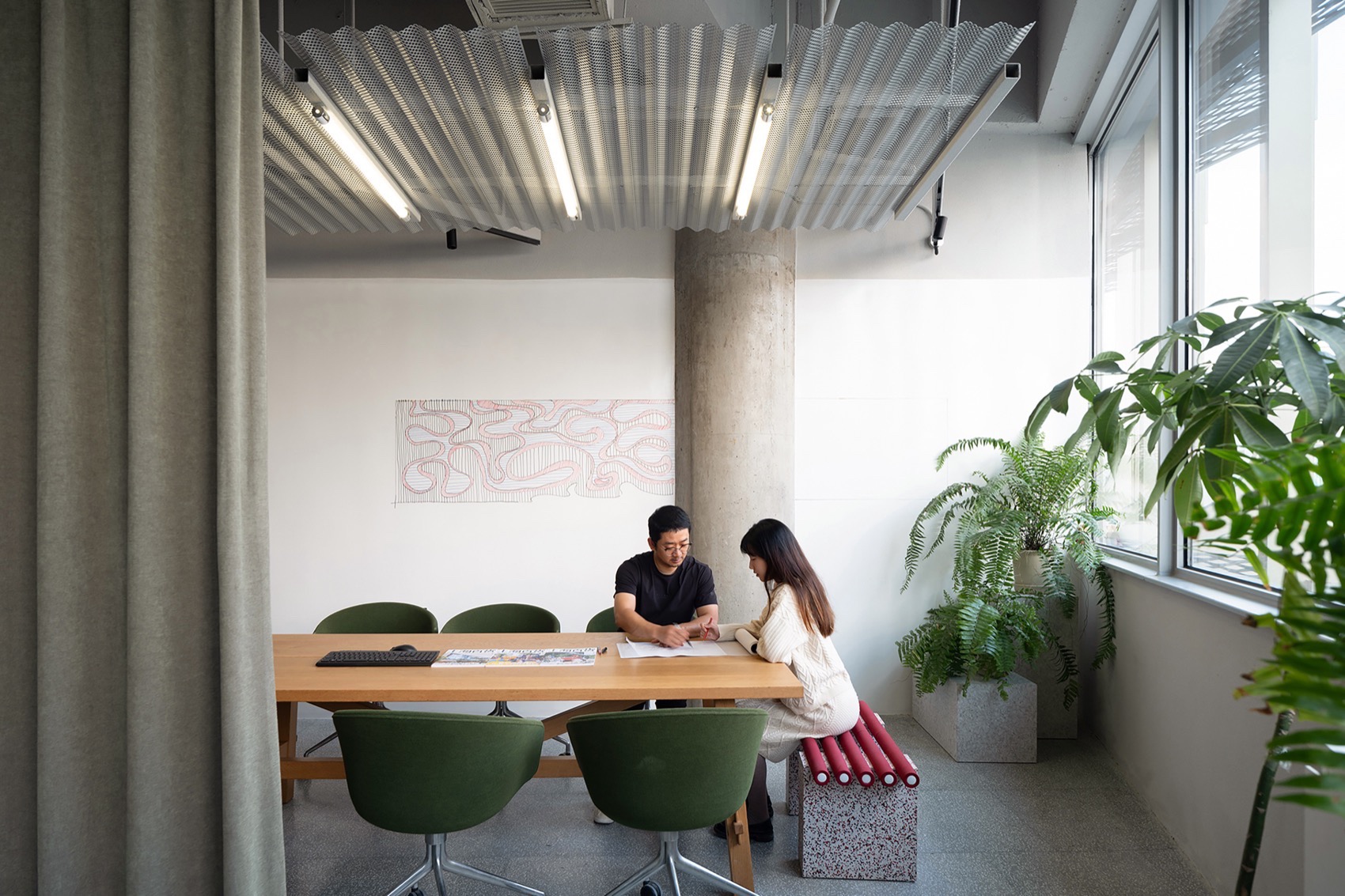 拾集建筑办公室及盎然咖啡丨中国上海丨上海拾集建筑设计有限公司-39