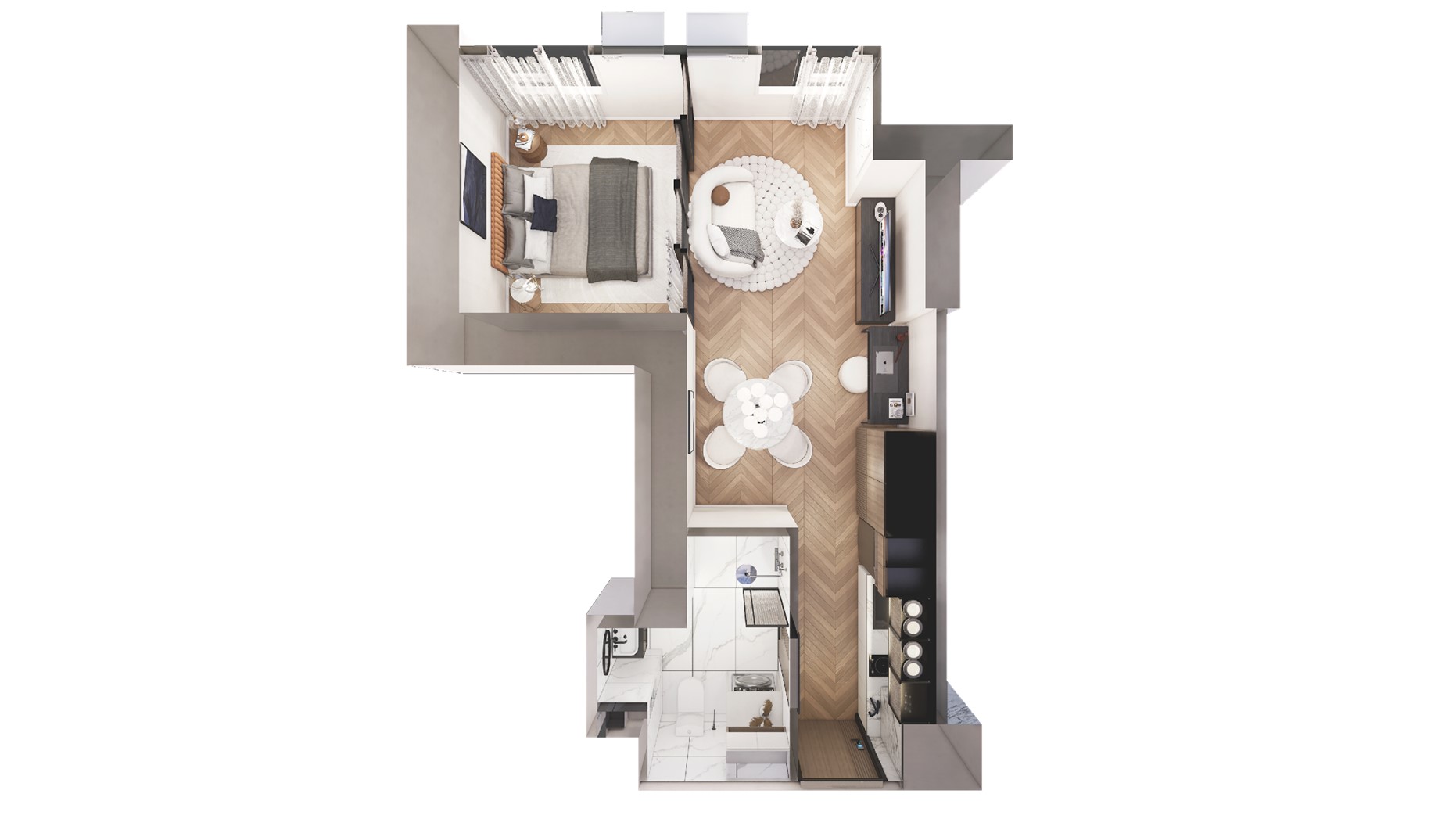 一卧室公寓丨菲律宾马尼拉丨Yaakov Ladiao-4