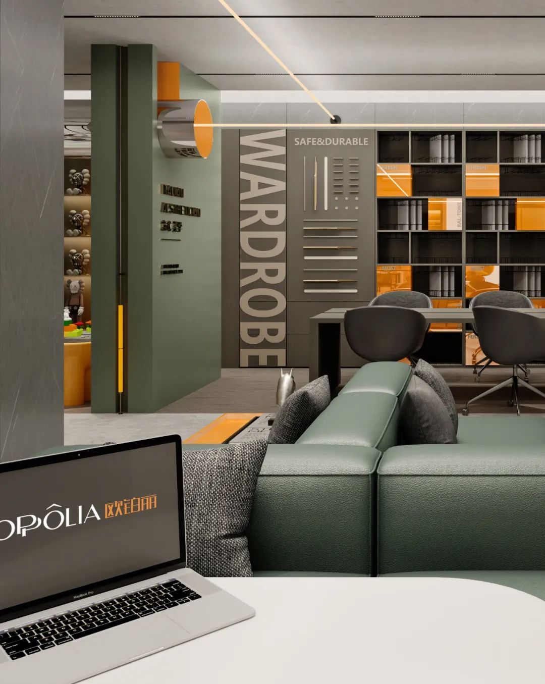 欧派集团·欧铂丽南区总部展厅丨中国广州丨壹席设计-30