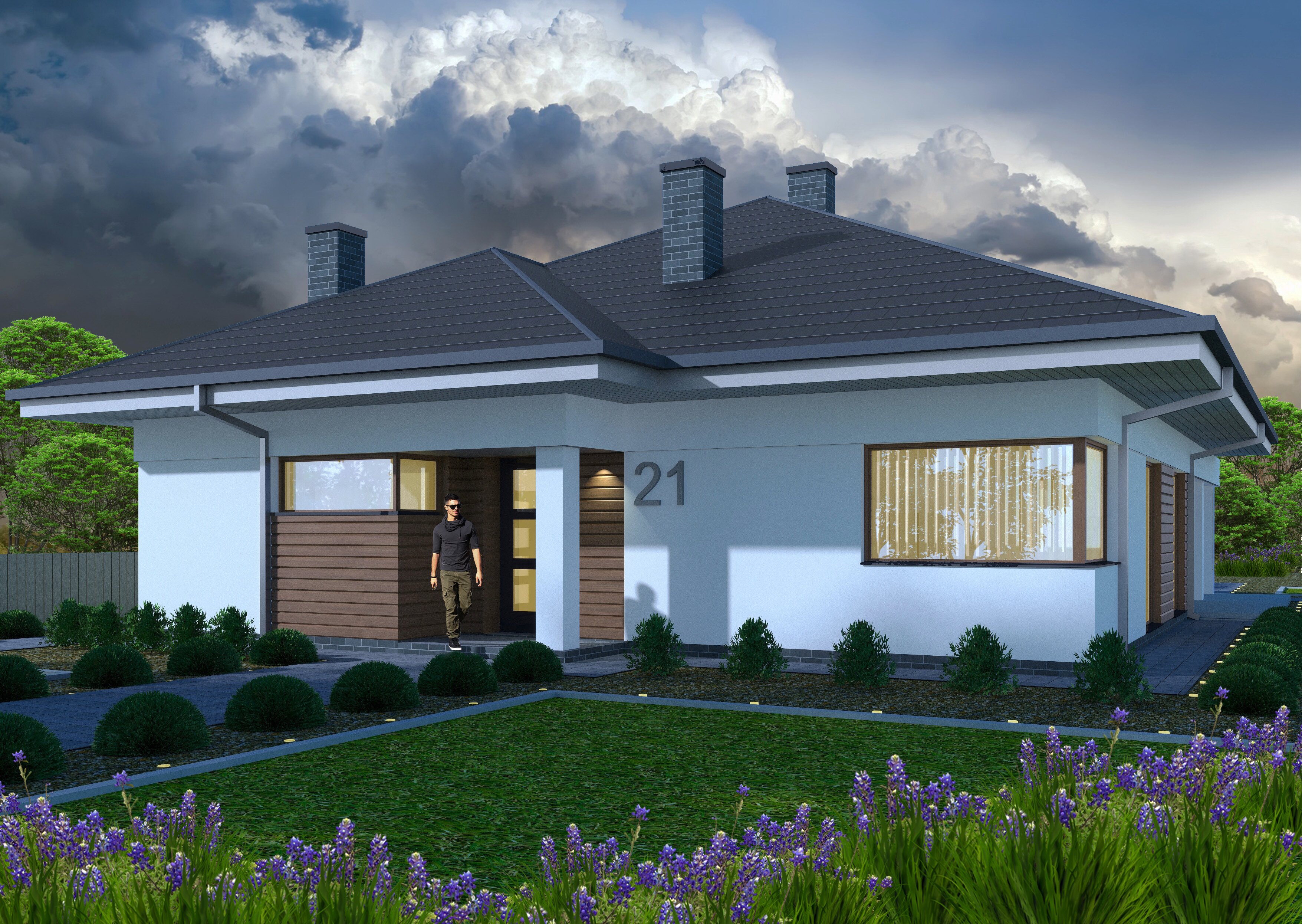 Одноповерховий житловий будинок 140 м2-0