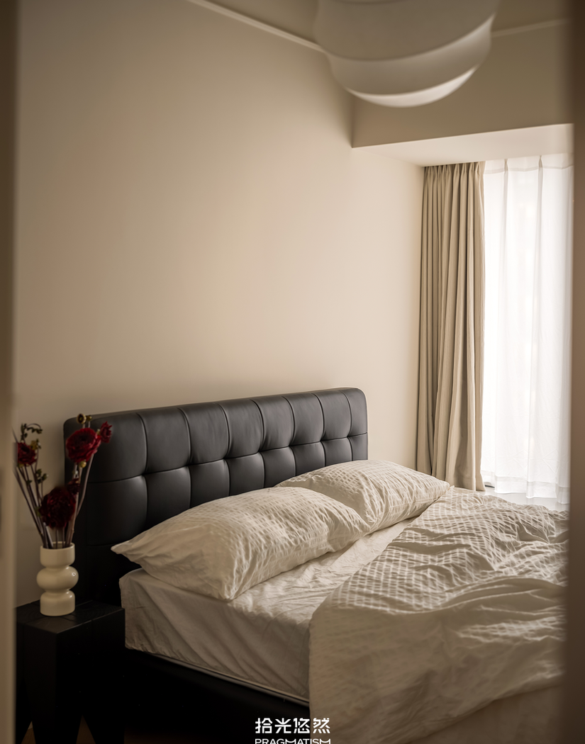 奶油风一人居设计-31