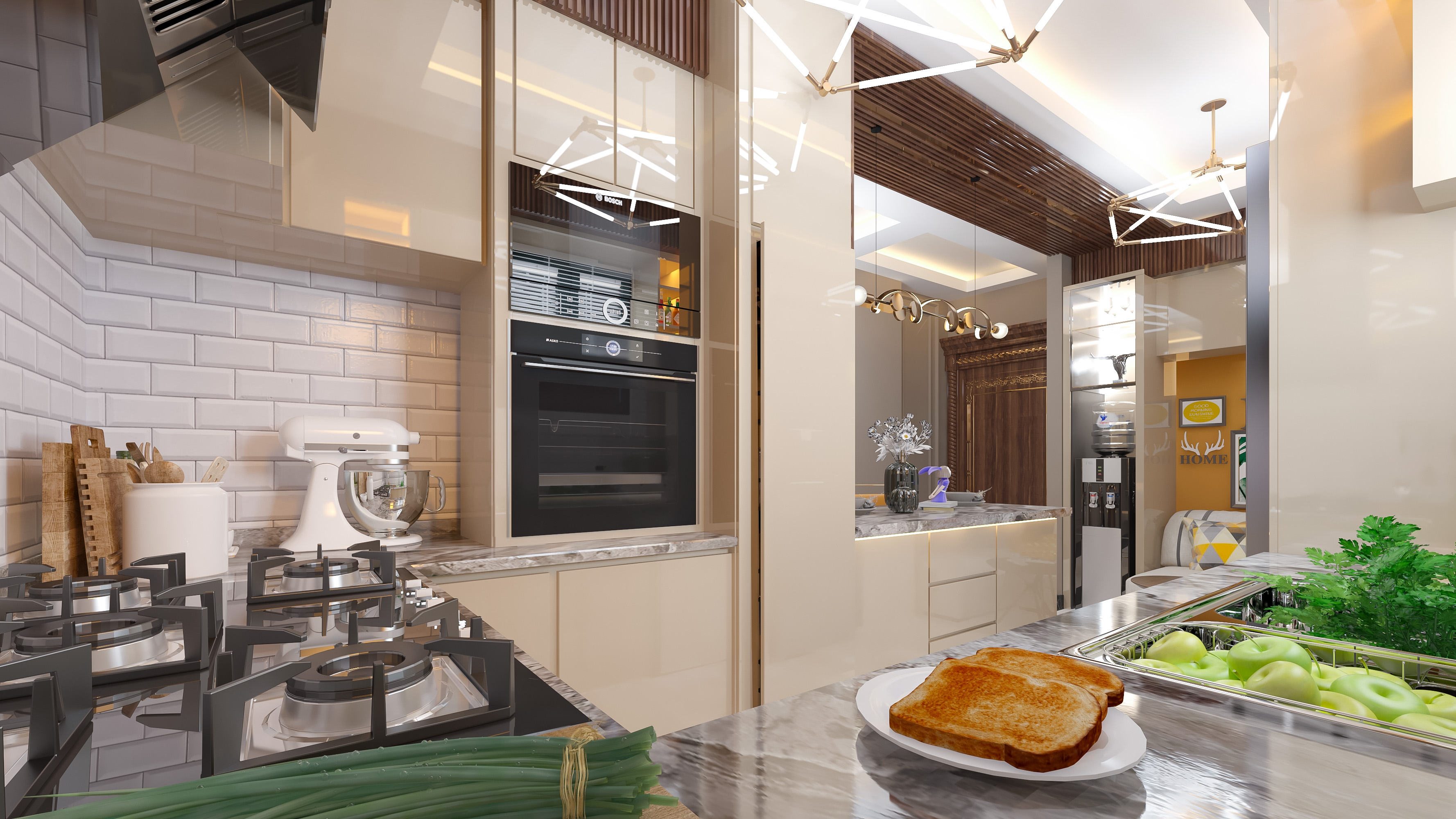 living room with open kitchen-16