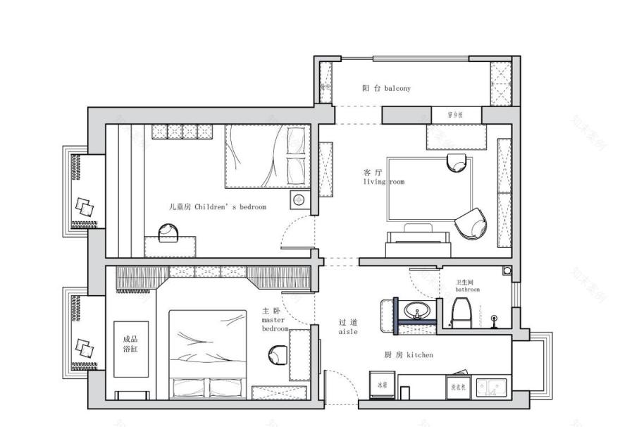 郑昊鸿打造老房翻新示范,粉蓝配色让空间焕新春-11