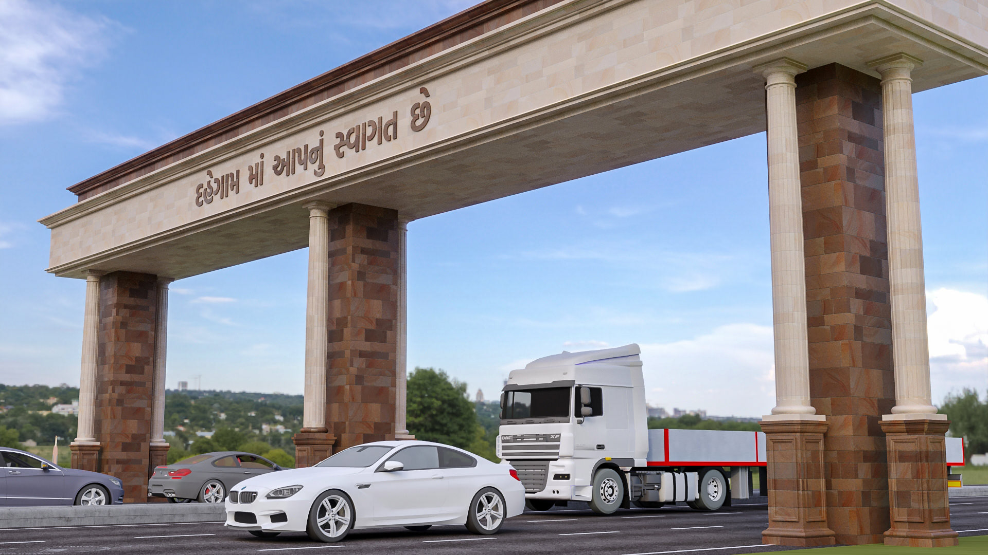 Gantry Design for Town Entry Point-1