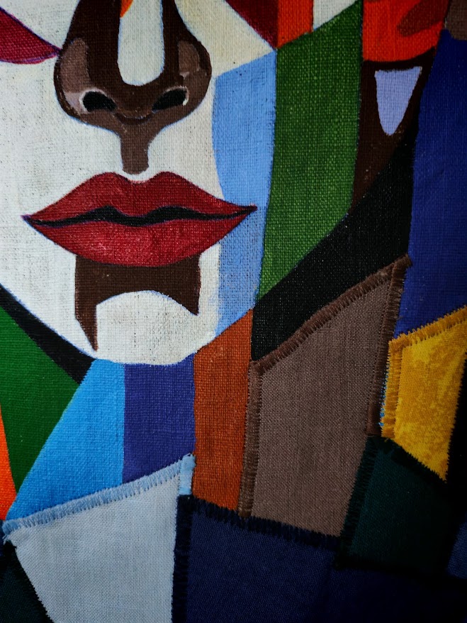 抽象立体主义风格挂毯-14