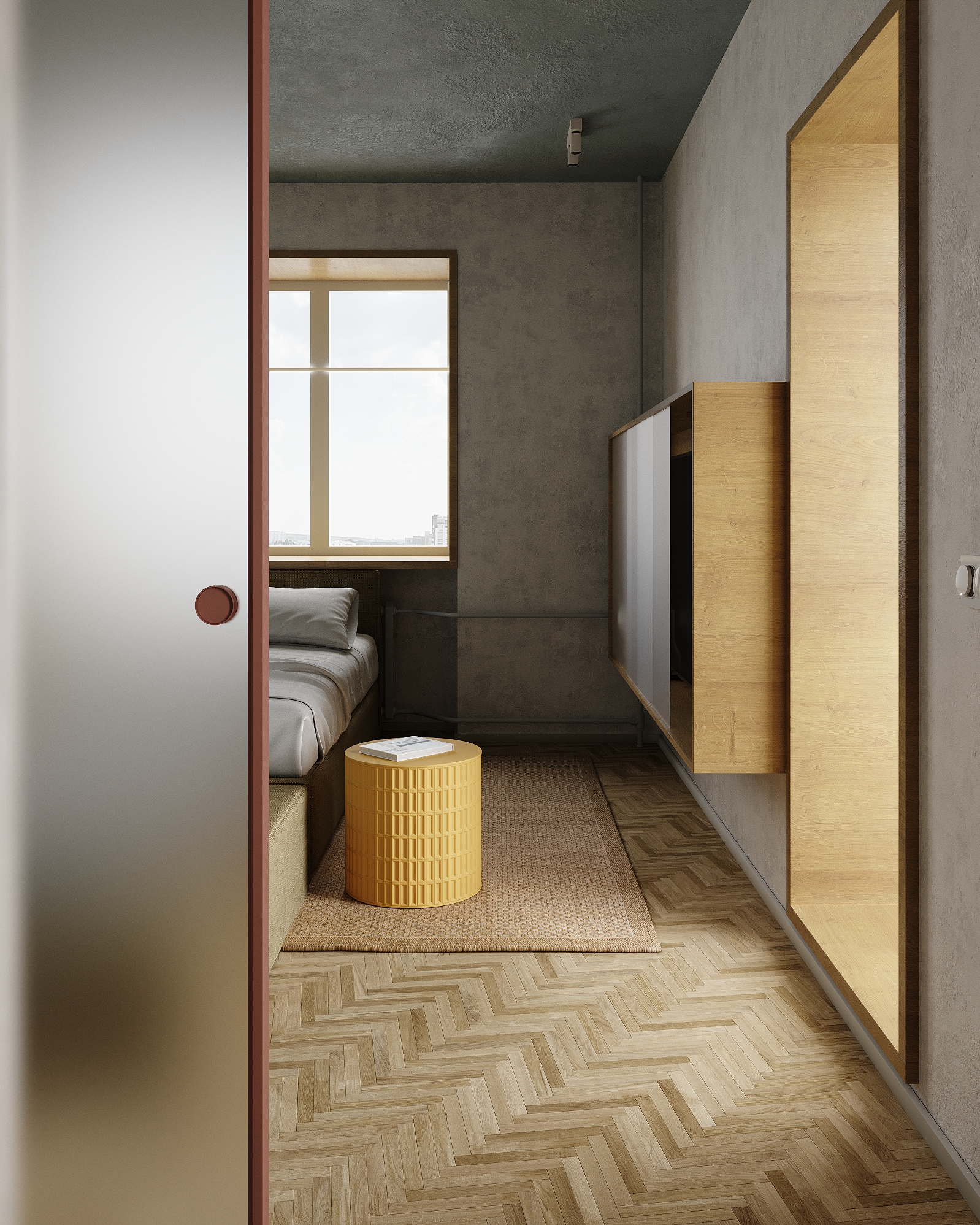 JAPANDI 风格城市公寓室内设计-36