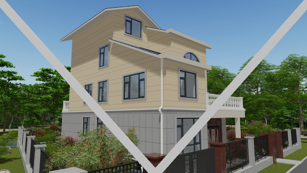 别墅门窗装修效果图 F137-17