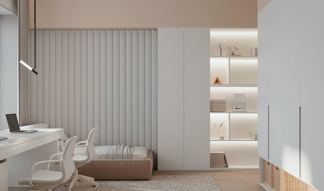 94㎡高级色系公寓设计-9