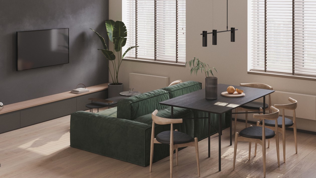 绿色+灰色 简约又清新-1