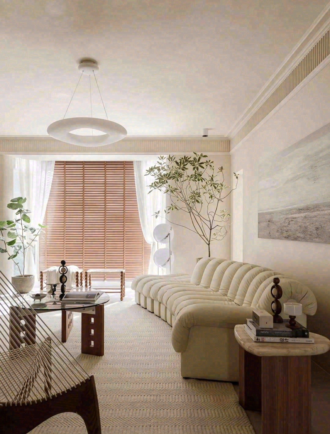 奶油风三居室改造丨中国北京丨七巧天工设计-0